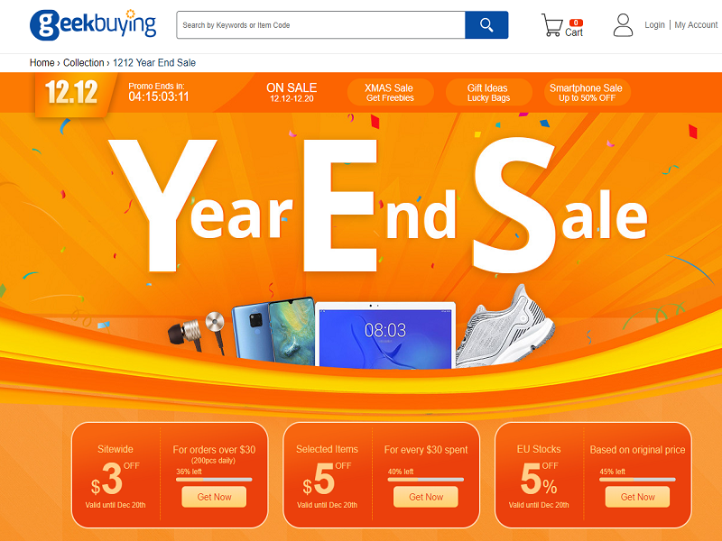 Nuevos descuentos navideños en Geekbuying