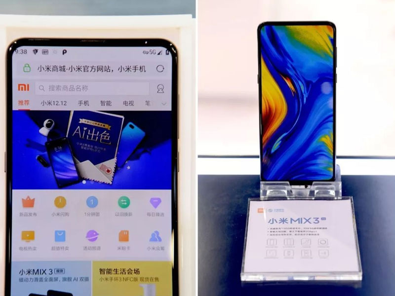 Xiaomi exhibe al Mi MIX 3 operando en la red 5G