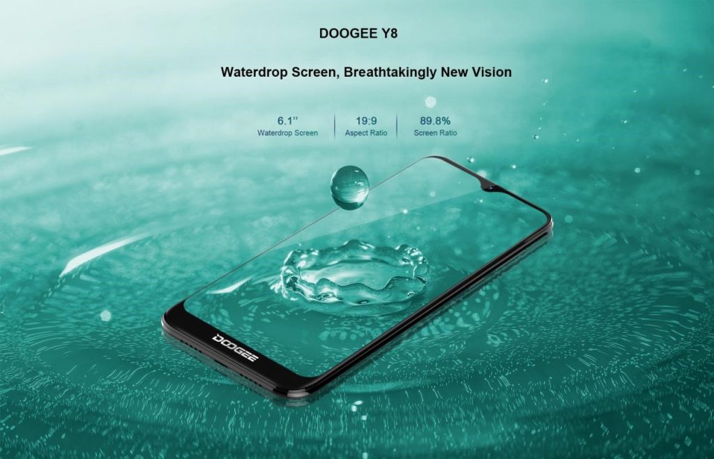 Doogee Y8, notch