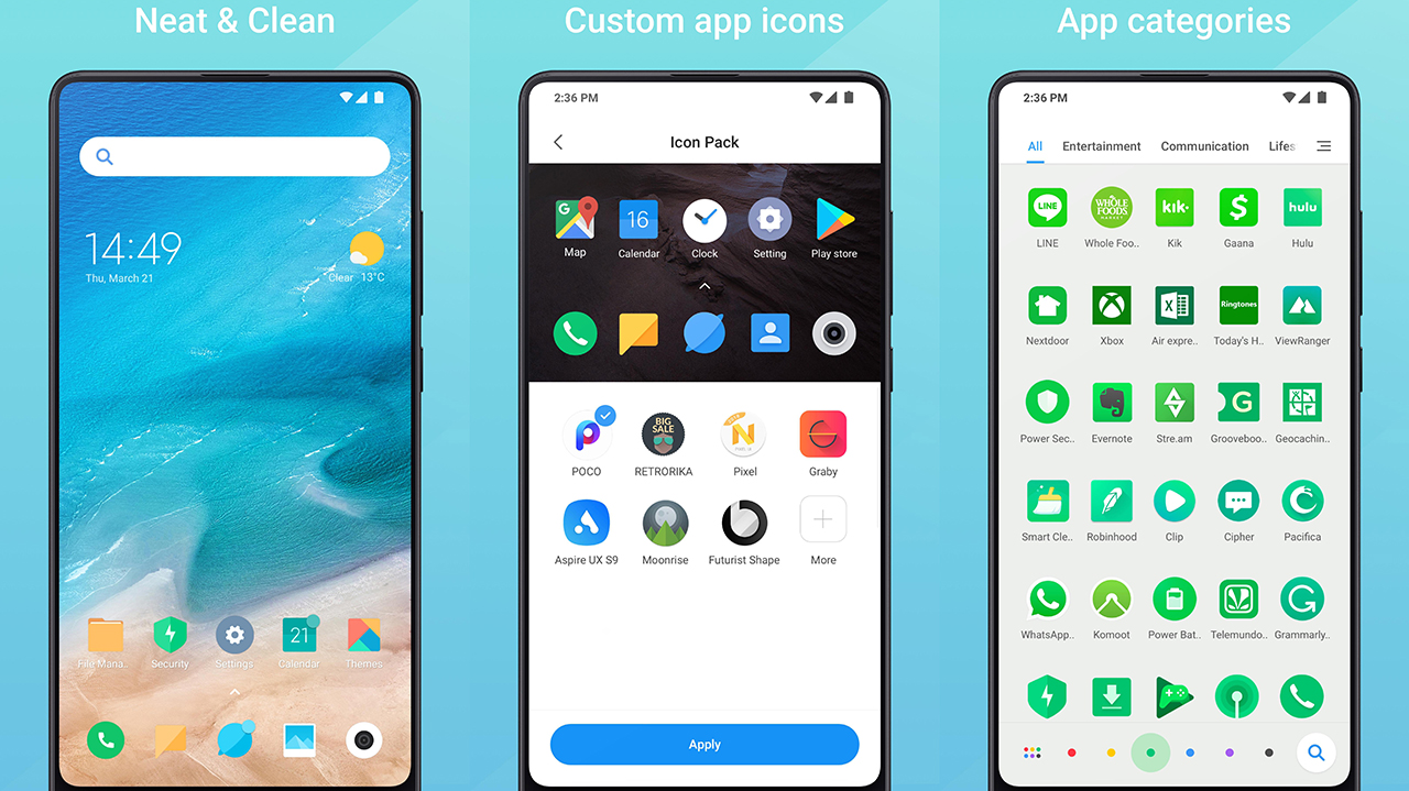 Mint Laucher, Xiaomi estrena nueva UI basada en Poco Launcher