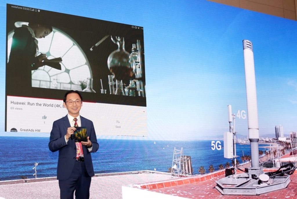 Ryan Ding - director del Consejo Ejecutivo de Huawei y presidente de la Unidad de Negocio de Operadores de la compañía - MWC 2019
