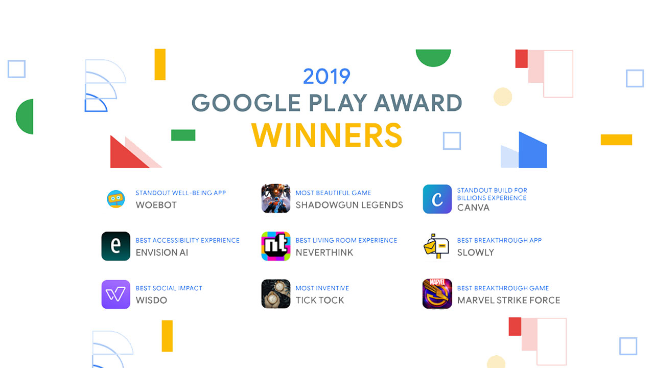 Google Play Awards 2019, conoce las mejores apps del año según Google