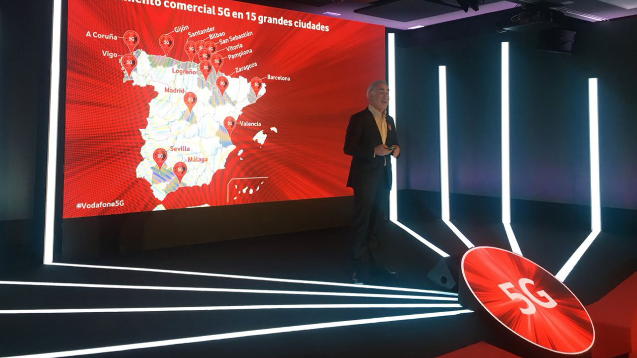 Vodafone despliega oficialmente su red 5G en España