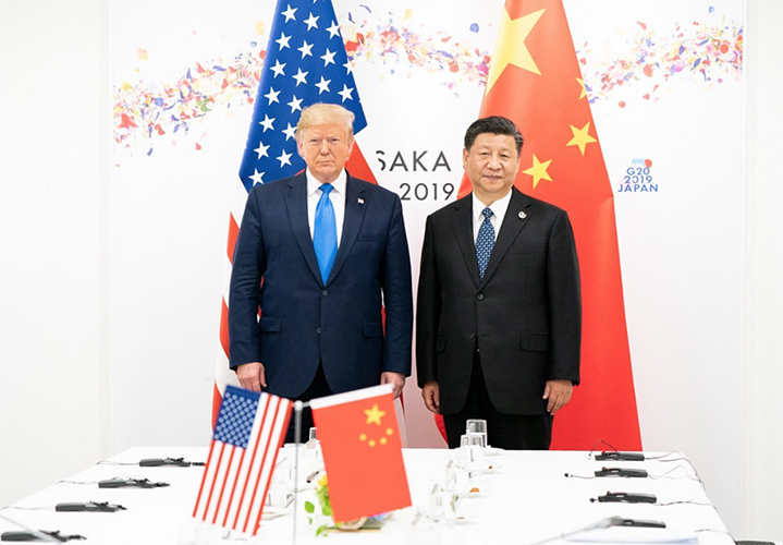 Donald Trump y Xi Jinping durante la cumbre del G20 en Osaka, Japón