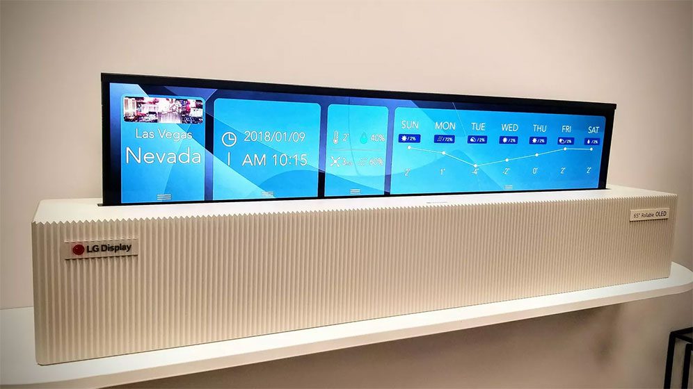 LG Signature OLED TV R con pantalla enrollable