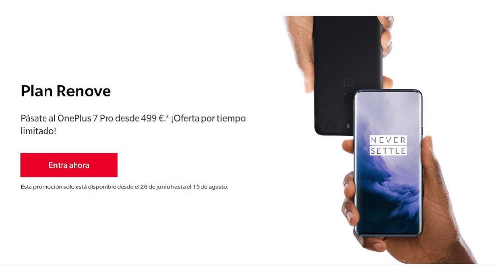 plan renove de oneplus