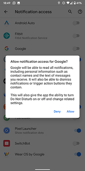 Google Assistant - Permiso para leer mensajes 2