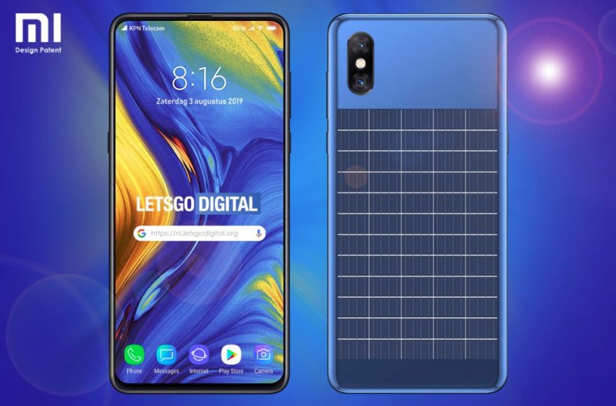 Xiaomi smartphone with built-in solar panel