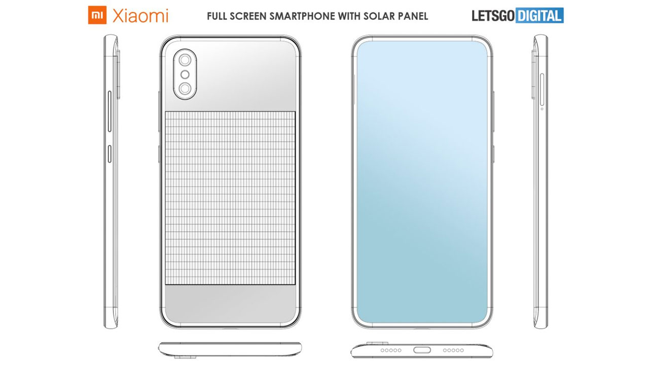 Xiaomi patents a smartphone with a solar panel equipped