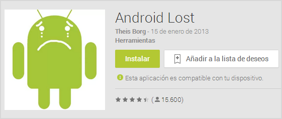 Android Lost is a reliable alternative to find your lost phone Android Lost