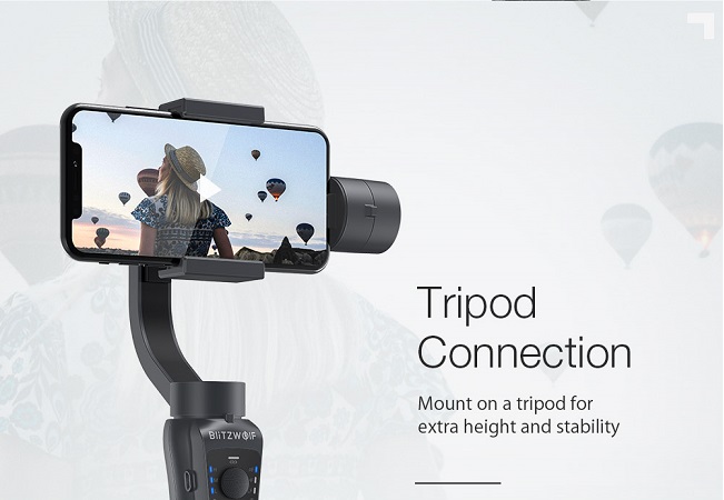 BlitzWolf BW-BS14 puede usarse con tripode sin problemas BlitzWolf BW-BS14