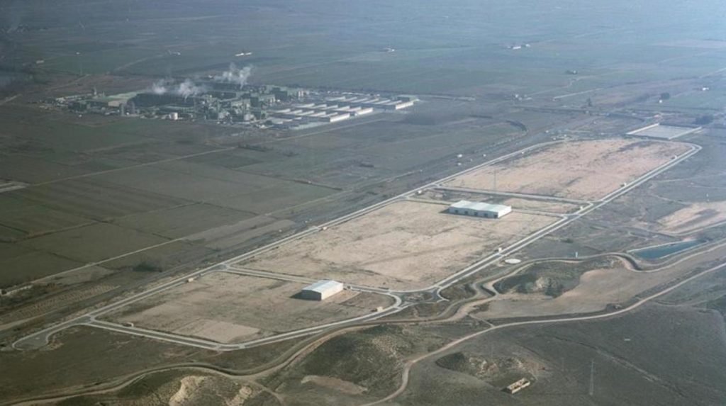 Vista aérea del Burgo de Ebro