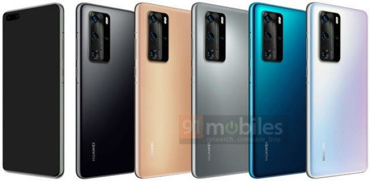 huawei p40 pro renders