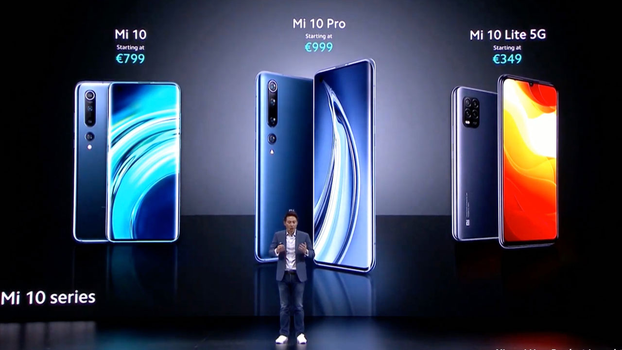 El Xiaomi Mi 10, Mi 10 Pro y Mi 10 Lite 5G hacen su debut global