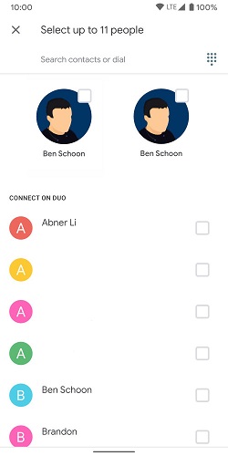 google duo 12 personas