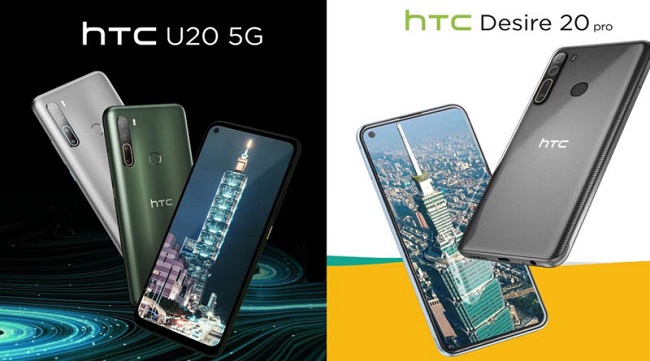HTC Desire 20 Pro y HTC U20 5G