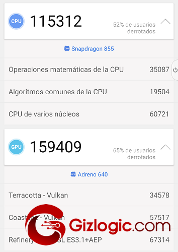 LG G8X Test Rendimiento