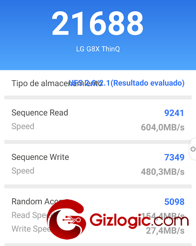 LG G8X Test Rendimiento