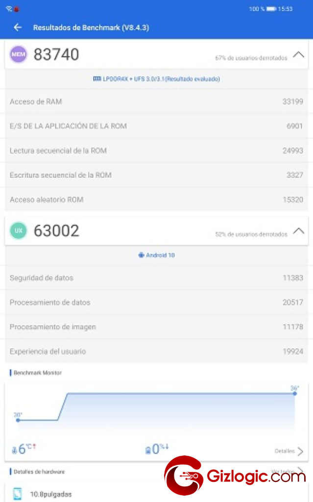 Huawei MatePad Pro antutu BenchMark