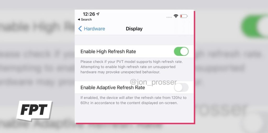 iPhone 12 Pro Max - Filtraciones sobre la tasa de refresco de la pantalla
