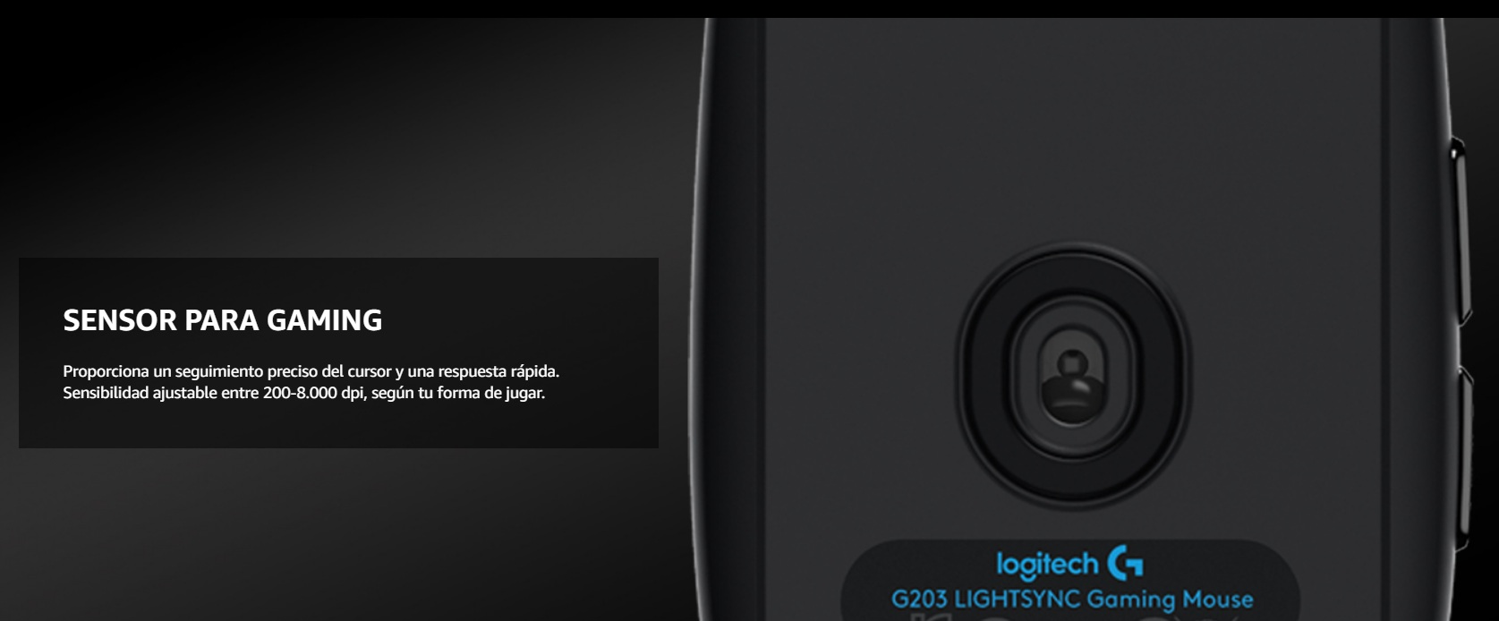 Logitech G203 - Sensor óptico