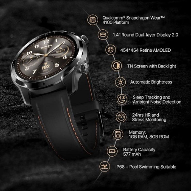mobvoi ticwatch pro 3 specs