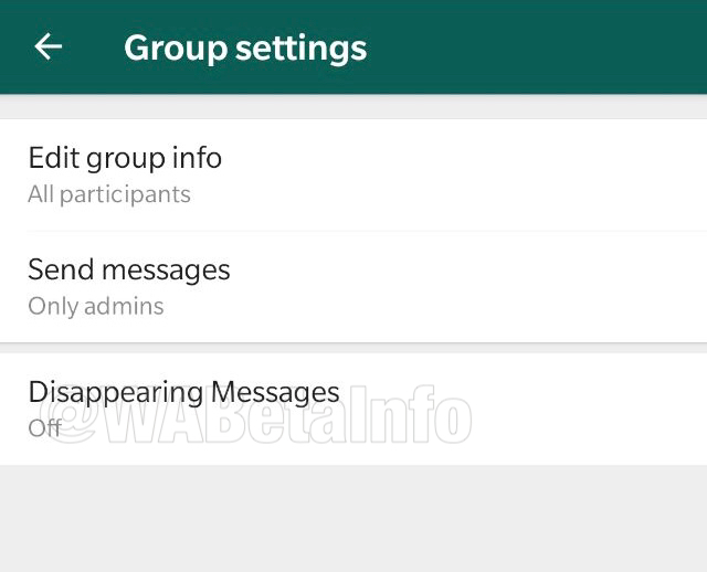 Mensajes temporales de WhatsApp