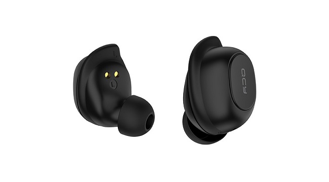 QCY T9 TWS apenas se aprecian sobre las orejas QCY T9 TWS