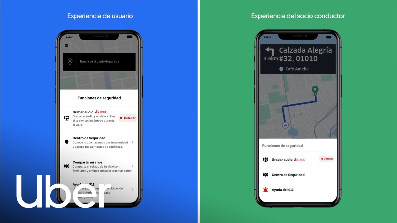 Uber añade grabación de audio como nueva función de seguridad