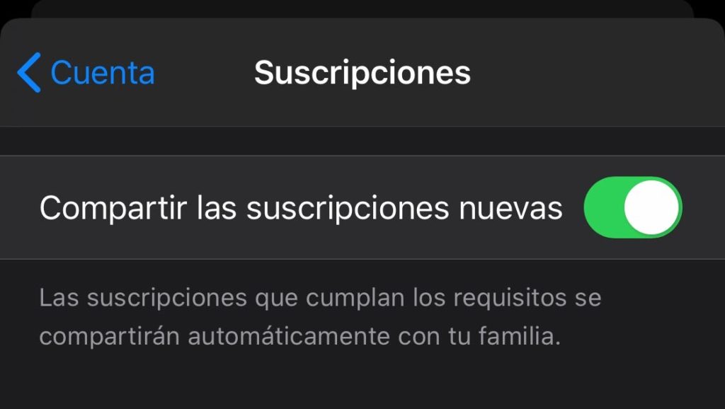 Cómo compartir suscripciones de la App Store