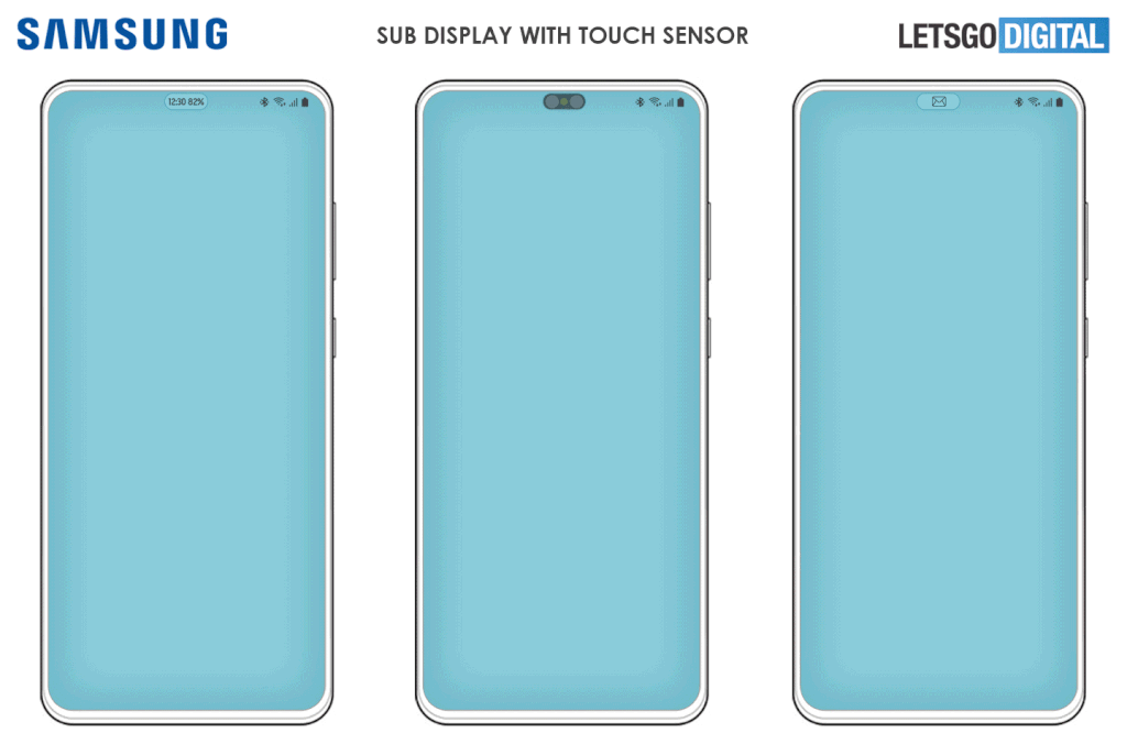 Cámara bajo pantalla patentada por Samsung
