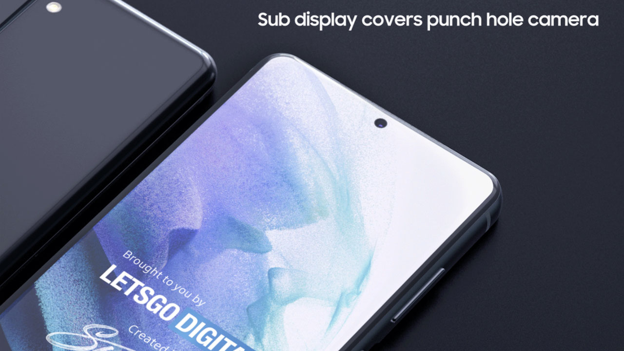 Samsung patents a mobile with a subscreen that hides the front camera