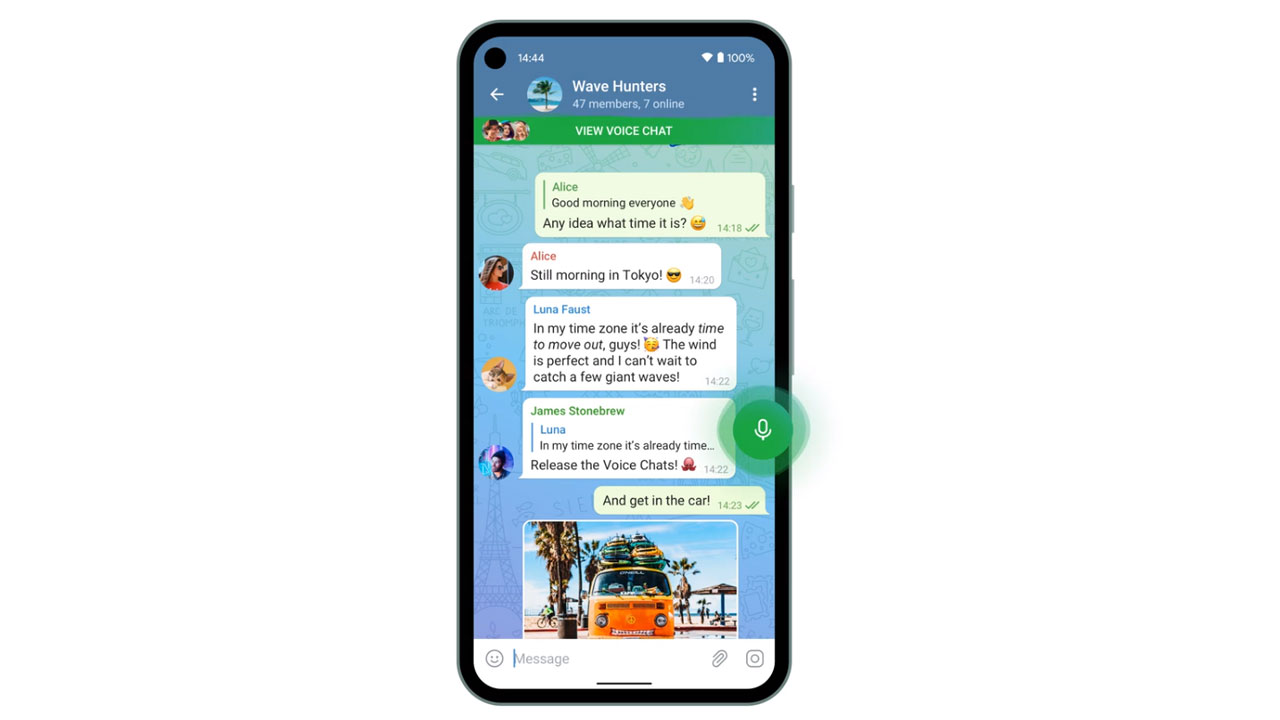 Telegram añade chats de voz grupales en su última actualización del año