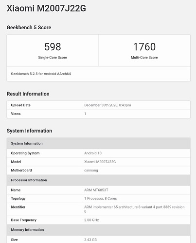 Xiaomi Redmi Note 9T