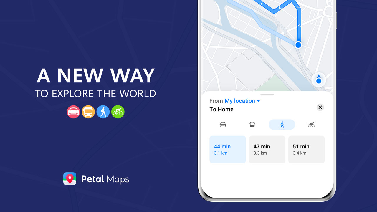 Petal Maps, Huawei añade planificación de rutas a su app GPS