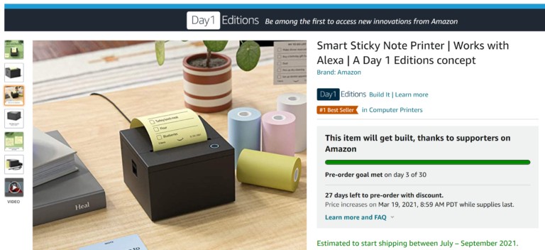 Amazon Smart Sticky Note Printer - Build it
