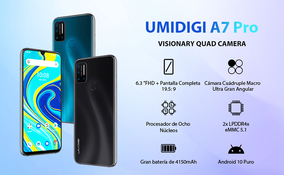 Espíritu Acusador Están deprimidos UMIDIGI A7 Pro, gama media vitaminada a bajo precio