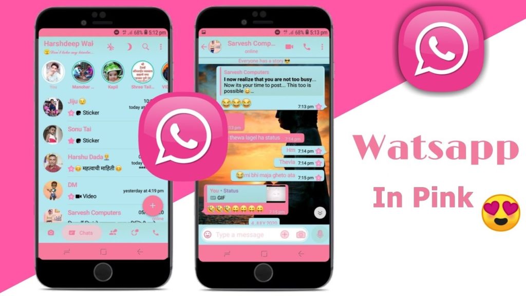 Whatsapp Pink