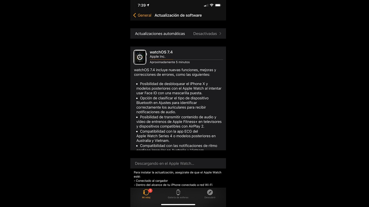 watchos 7.4