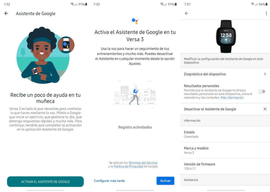 Fitbit Versa 3 y Sense son los primeros en recibir al Asistente de Google