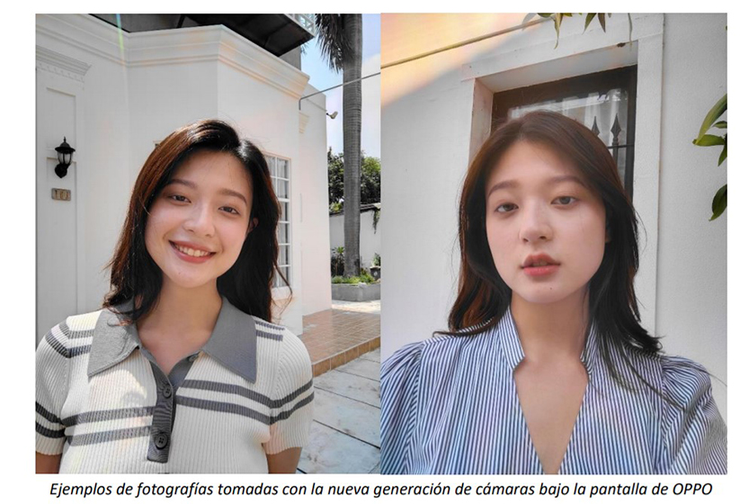Under-screen cameras from Oppo