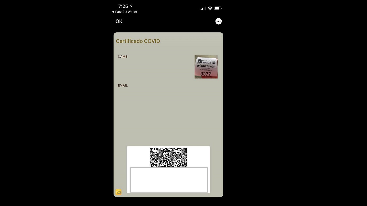 certificado covid en wallet