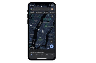 modo oscuro en google maps en ios