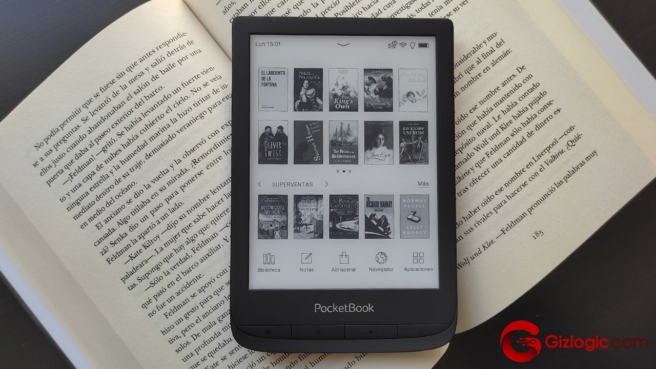 Libro Electrónico EBook PocketBook Touch Lux 5 - Negro