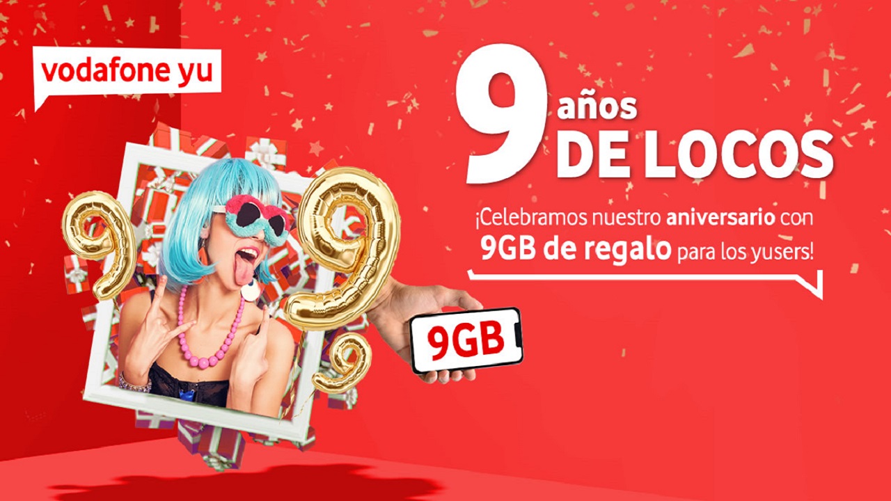 Regalo de cumpleaños de Vodafone yu: Cómo conseguir 9 GB gratis