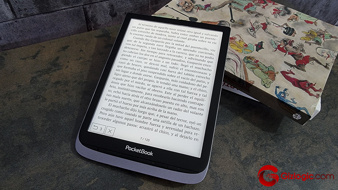 PocketBook InkPad 3 Pro, eReader de 7,8 pulgadas y con audiolibros