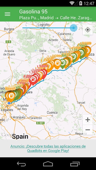 Gasolina y Diésel en España 215