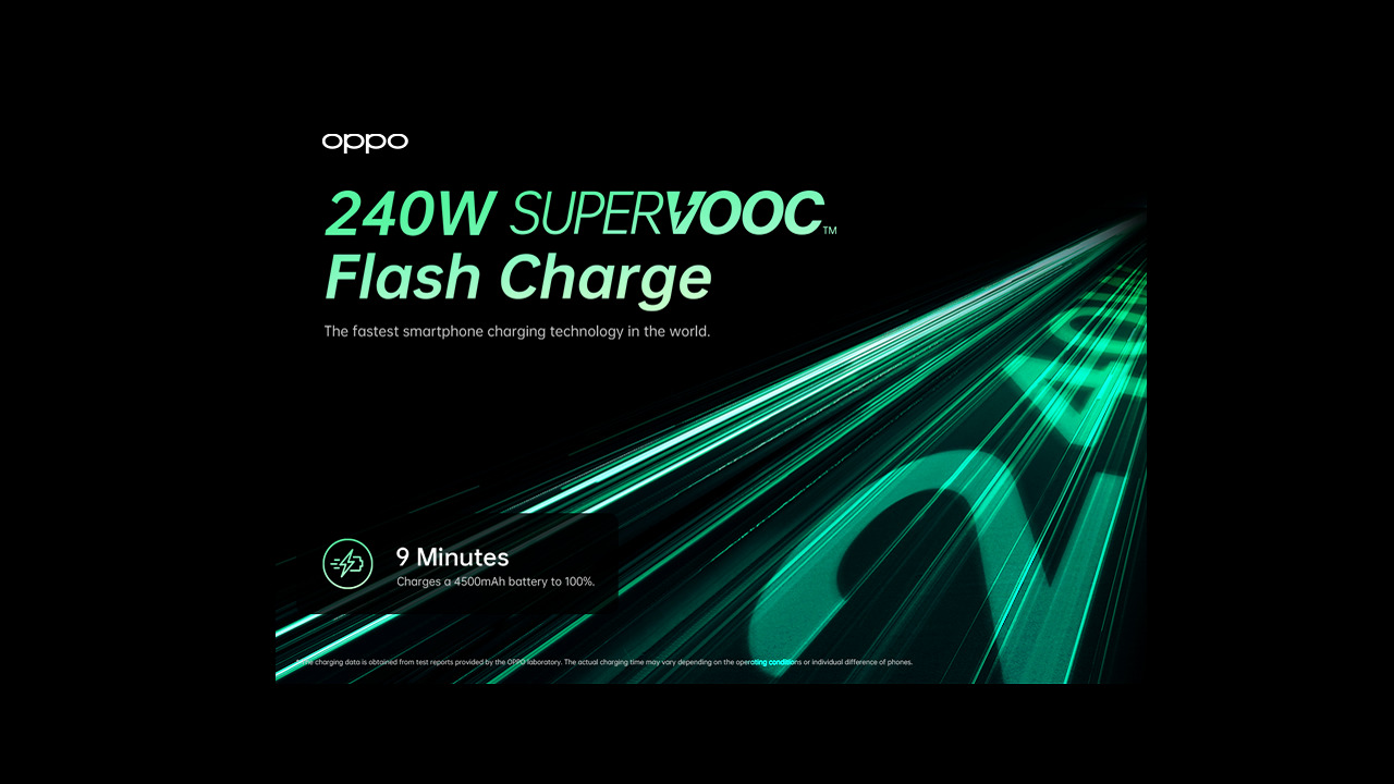 oppo 240w supervooc flash charge