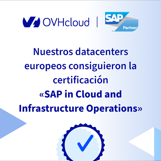 OVHcloud consigue la certificación SAP