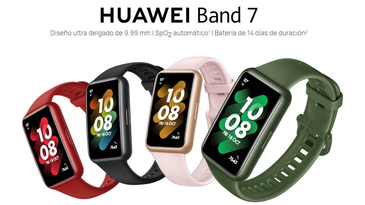 Huawei Band 7, la pulsera más fina de la marca llega a España